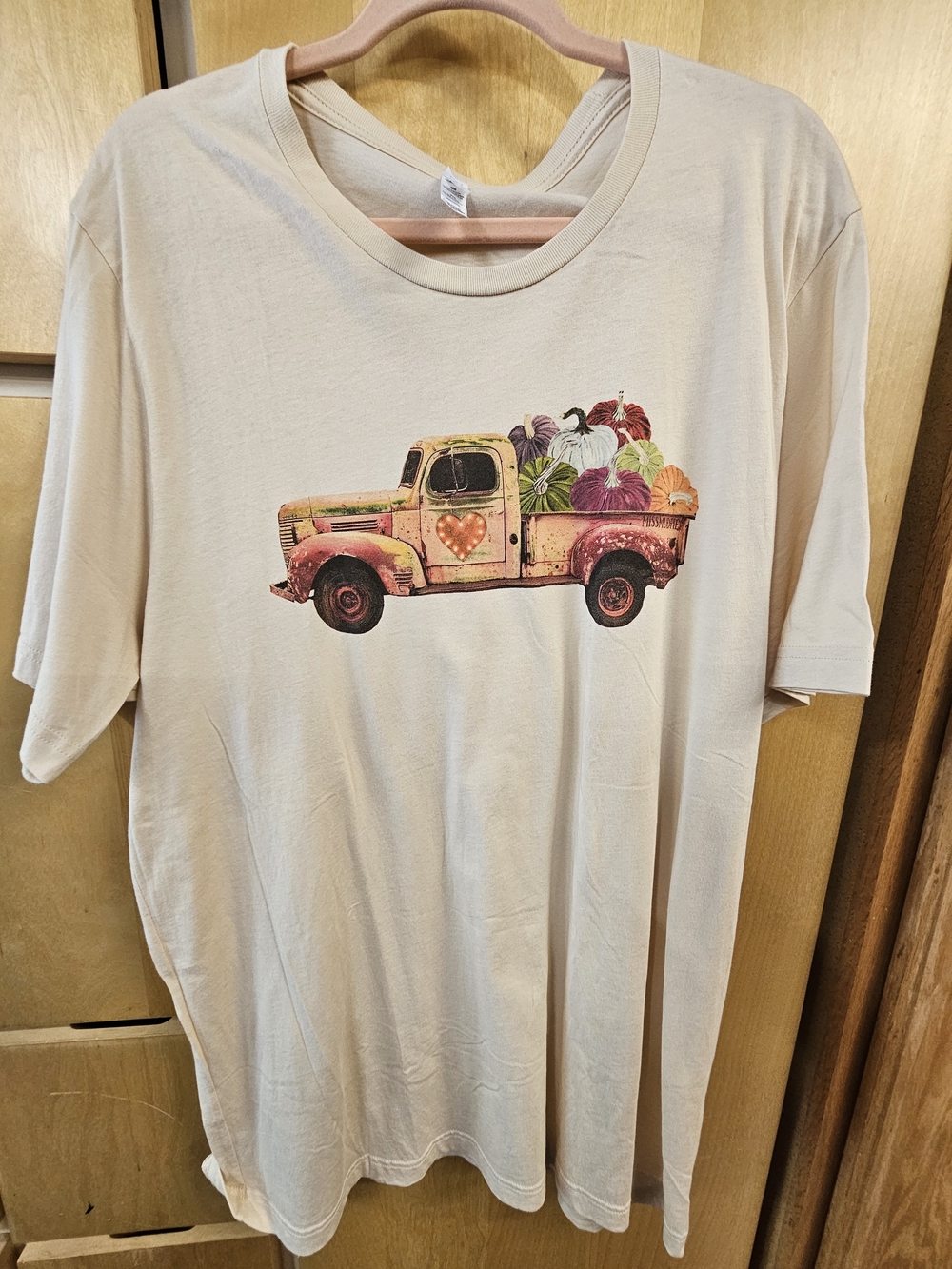 Bella Canvas Cream Graphic Tee with Rustic Truck